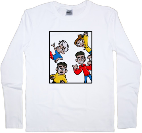Влад Бумага - Men's Longsleeve Shirt - Glent and A 4 - Mfest