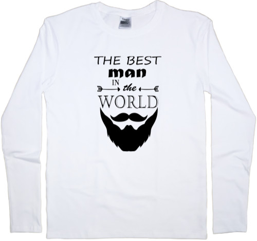Папа - Men's Longsleeve Shirt - The best man in the world - Mfest