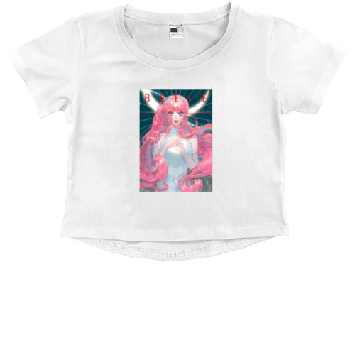 Красавица и дракон - Kids' Premium Cropped T-Shirt - Красуня і дракон 8 - Mfest