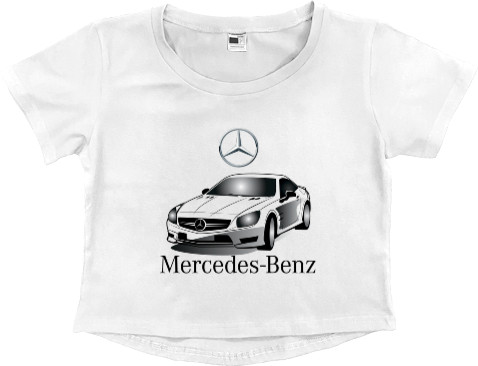 Mercedes-Benz - Кроп - топ Преміум Жіночий - Mercedes-Benz 21 - Mfest