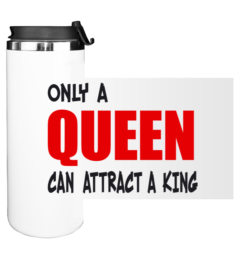 Парные - Water Bottle on Tumbler - Only a queen - Mfest