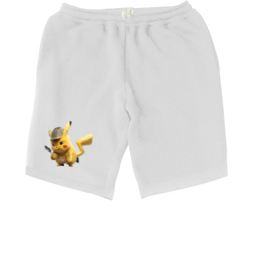 Покемон | Pokémon (ANIME) - Kids' Shorts - pikachu with a magnifying glass - Mfest