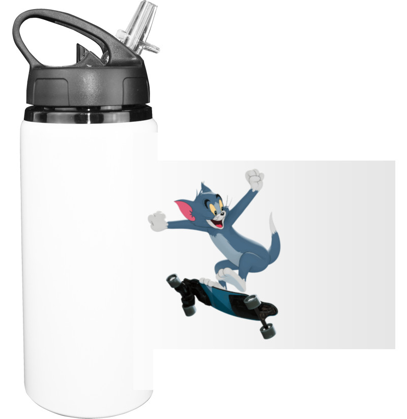 Tom and Jerry / Том и Джерри - Бутылка для воды - Том на скейті - Mfest