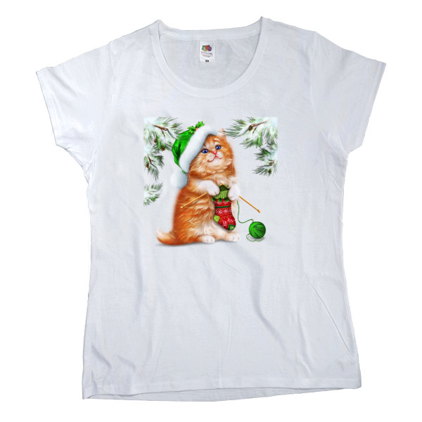 НОВЫЙ ГОД - Women's T-shirt Fruit of the loom - whale in'yazhe - Mfest