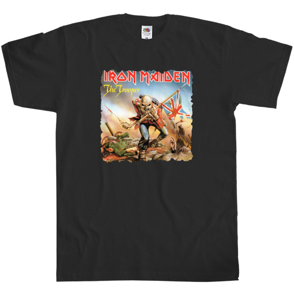 Iron Maiden - Men's T-Shirt Fruit of the loom - iron maiden the trooper - Mfest