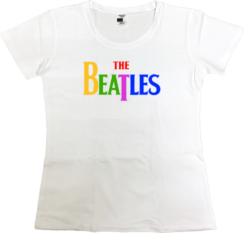 The Beatles - Футболка Премиум Женская - The Beatles Лого - Mfest