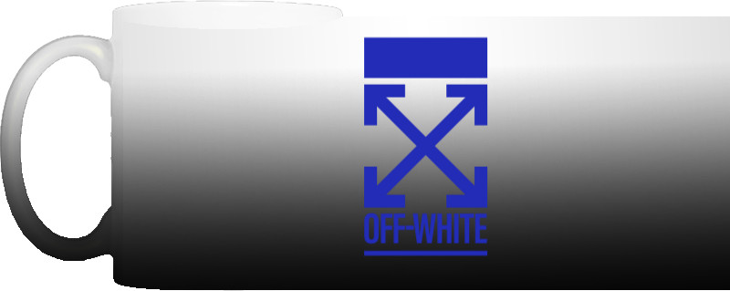 Off-White - Чашка Хамелеон - Off White (синий) - Mfest