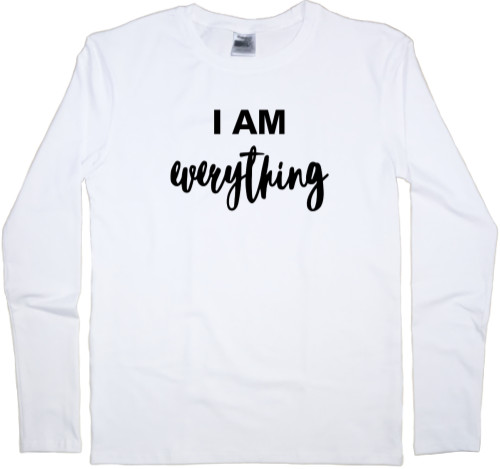 Парные - Men's Longsleeve Shirt - I AM EVERYTHING - Mfest