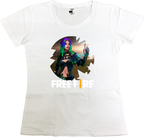 Garena Free Fire - Футболка Преміум Жіноча - Free Fire 2 - Mfest