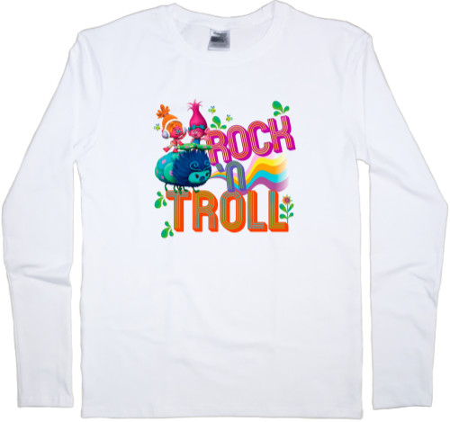 Тролли - Men's Longsleeve Shirt - Rock n Troll (Trolls) - Mfest