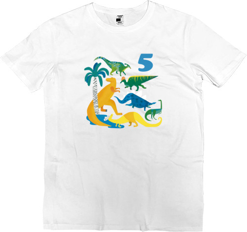 Именинник - Kids' Premium T-Shirt - Birthday Dinosaurs - Mfest
