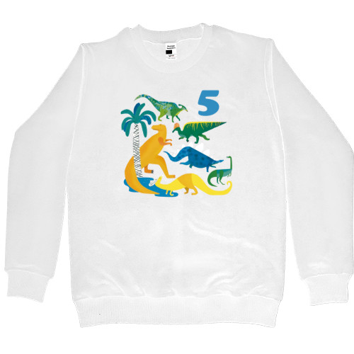 Именинник - Kids' Premium Sweatshirt - Birthday Dinosaurs - Mfest