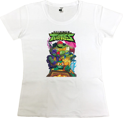 Черепашки ниндзя - Women's Premium T-Shirt - Rise of the Teenage Mutant Ninja Turtles - Mfest
