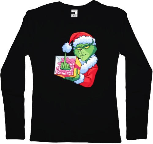 НОВЫЙ ГОД - Women's Longsleeve Shirt - New Year Grinch - Mfest