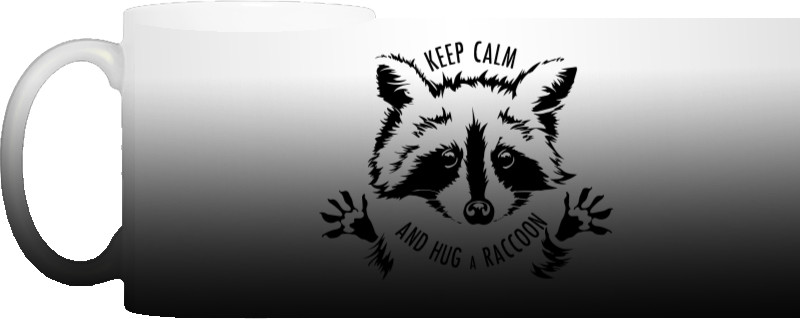 Keep Calm And Hug a Raccoon