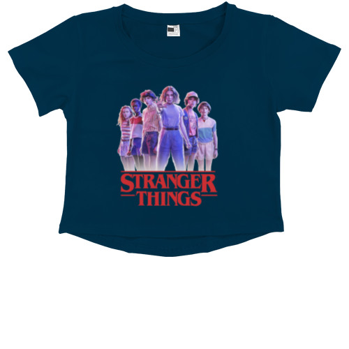 Stranger Things - Women's Cropped Premium T-Shirt - Stranger Things 10 - Mfest