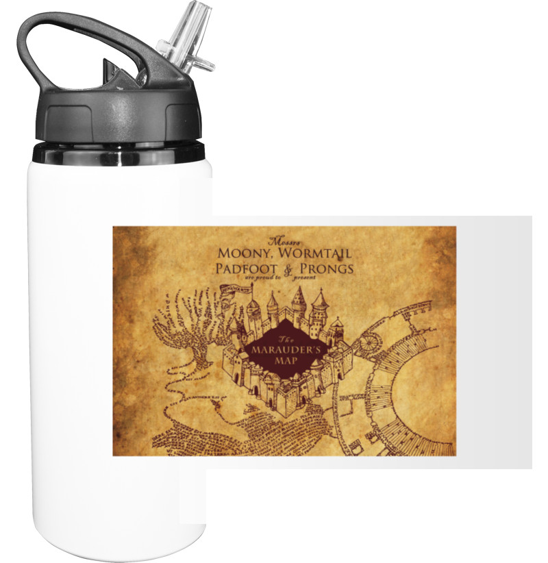 Harry Potter - Пляшка для води - Карта Мародёров - Mfest