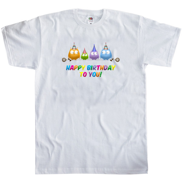 Именинник - Kids' T-Shirt Fruit of the loom - Happy birthday to you - Mfest