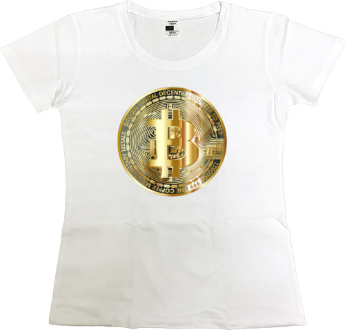 Bitcoin - Women's Premium T-Shirt - bitcoin 1 - Mfest