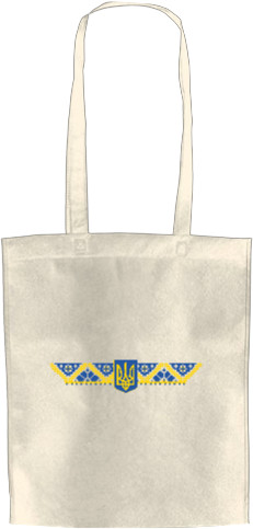 coat of arms of Ukraine with embroidered