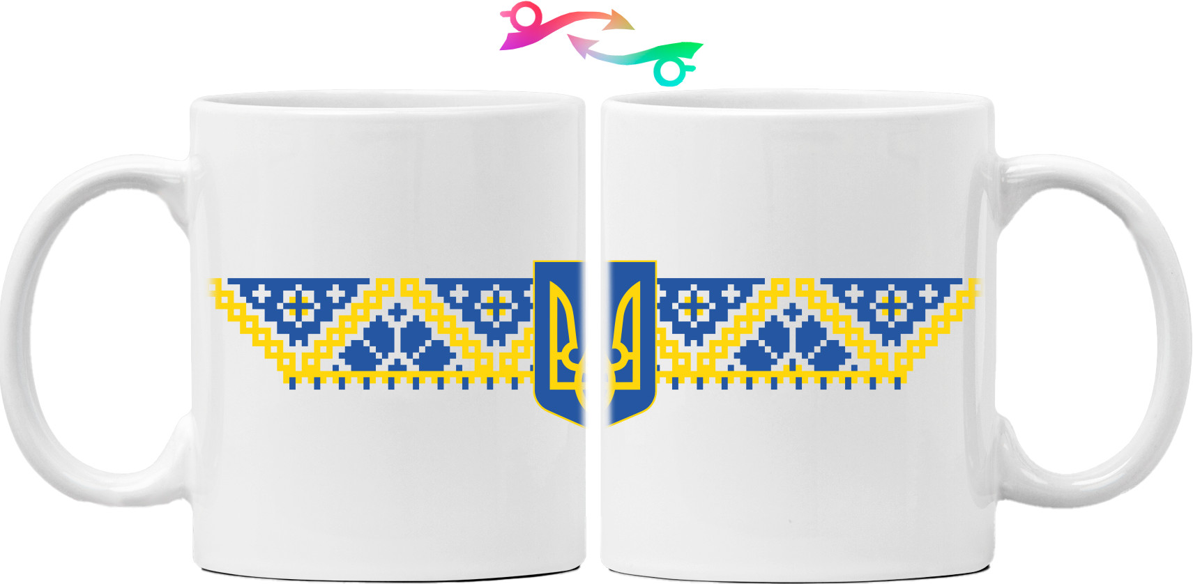 герб України з вишивкою