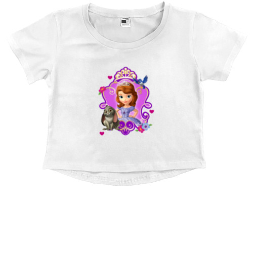 София Прекрасная - Kids' Premium Cropped T-Shirt - sophia the beautiful - Mfest