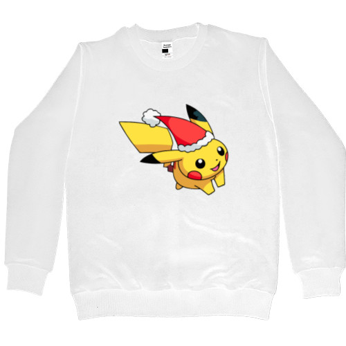 НОВЫЙ ГОД - Men’s Premium Sweatshirt - pikachu santa - Mfest