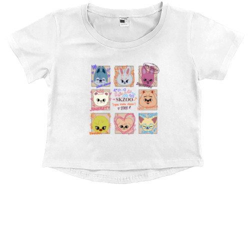 Stray Kids - Kids' Premium Cropped T-Shirt - skzoo - Mfest