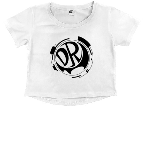 Школа отчаяния - Kids' Premium Cropped T-Shirt - danganronpa logo 2 - Mfest