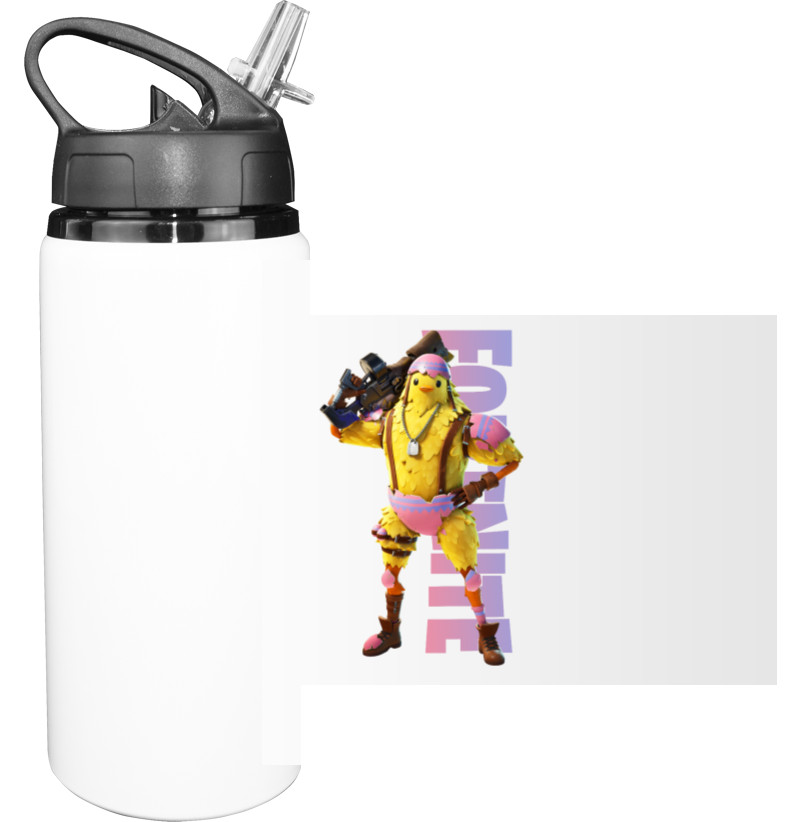 Fortnite - Sport Water Bottle - Cluck Fortnite - Mfest