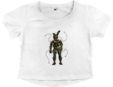 Five Nights at Freddy's - Women's Cropped Premium T-Shirt - five nights at freddy's 6 - Mfest