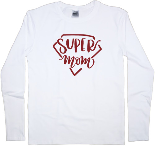 Мама - Men's Longsleeve Shirt - super mom - Mfest