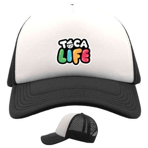 Toca Boca - Кепка Тракер Детская - Toca Boca Logo - Mfest