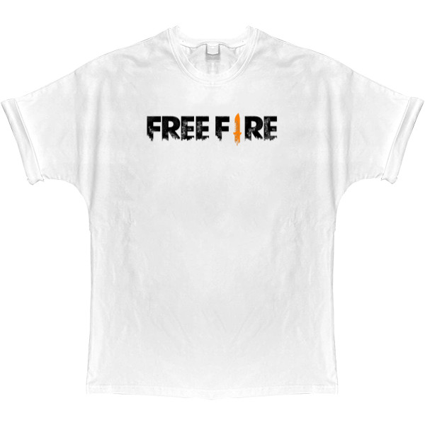 Garena Free Fire - Футболка Оверсайз - Logo Free Fire - Mfest
