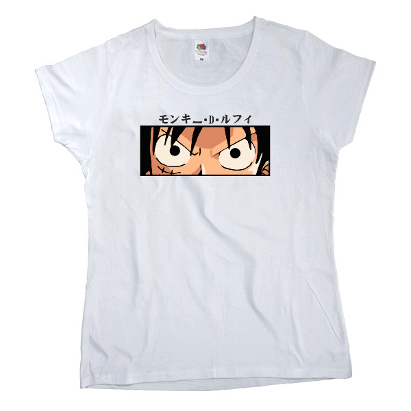 One Piece - Women's T-shirt Fruit of the loom - Monkey D Luffy - Mfest