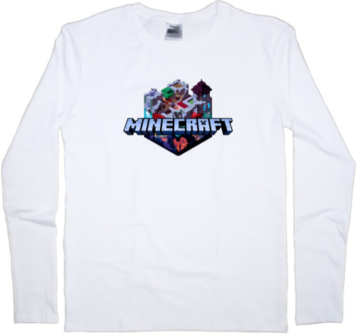 Minecraft - Men's Longsleeve Shirt - minecraft logo - Mfest