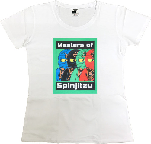 Лего - Футболка Преміум Жіноча - Masters Of Spinjitzu - Mfest
