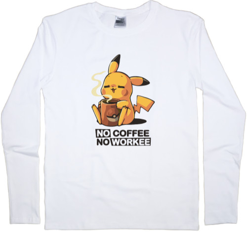 Покемон | Pokémon (ANIME) - Men's Longsleeve Shirt - no coffee no workee - Mfest