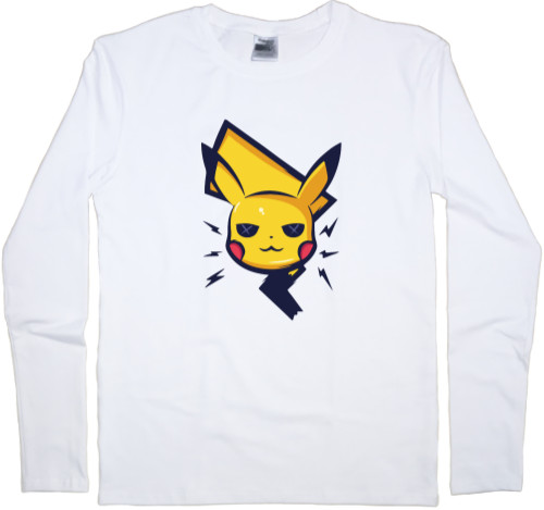 Покемон | Pokémon (ANIME) - Футболка з Довгим Рукавом Чоловіча - pikachu - Mfest