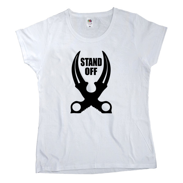 Standoff - Women's T-shirt Fruit of the loom - SE Sandoff Knife - Mfest