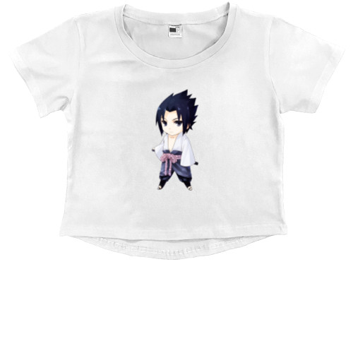 Наруто - Kids' Premium Cropped T-Shirt - chibi Sasuke - Mfest