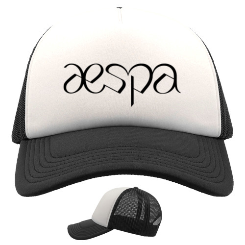 Aespa - Кепка Тракер Детская - aespa logo 2 - Mfest