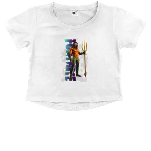 Fortnite - Kids' Premium Cropped T-Shirt - aquaman - Mfest