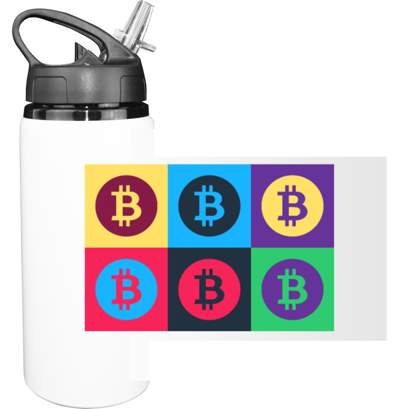 Bitcoin - Бутылка для воды - bitcoin art - Mfest