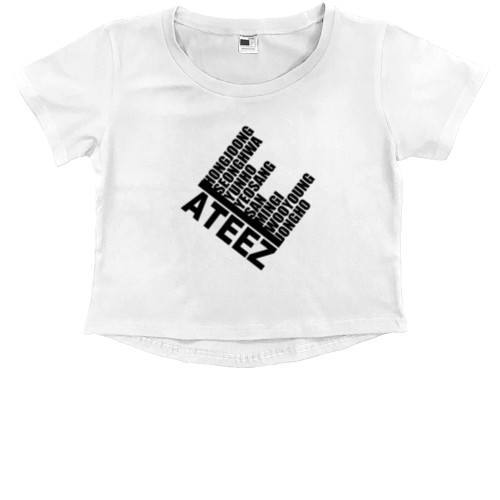 Ateez - Kids' Premium Cropped T-Shirt - Ateez 2 - Mfest