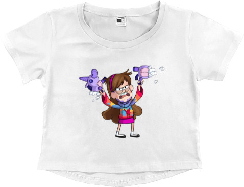 Gravity Falls - Women's Cropped Premium T-Shirt - Gravity Falls 8 - Mfest