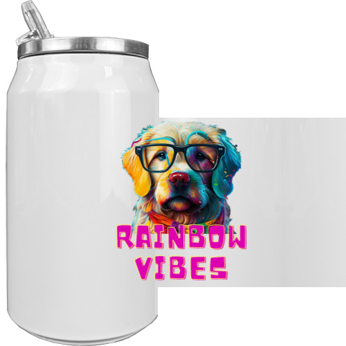 Собаки - Термобанка - Собака Веселка, Colorful dog, Rainbow Vibes - Mfest