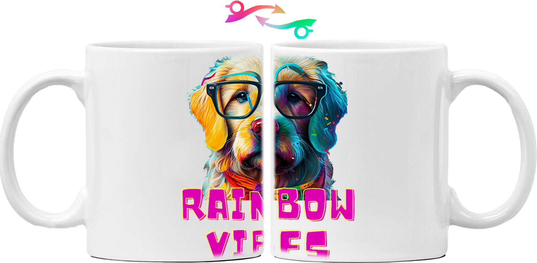 Собака Веселка, Colorful dog, Rainbow Vibes