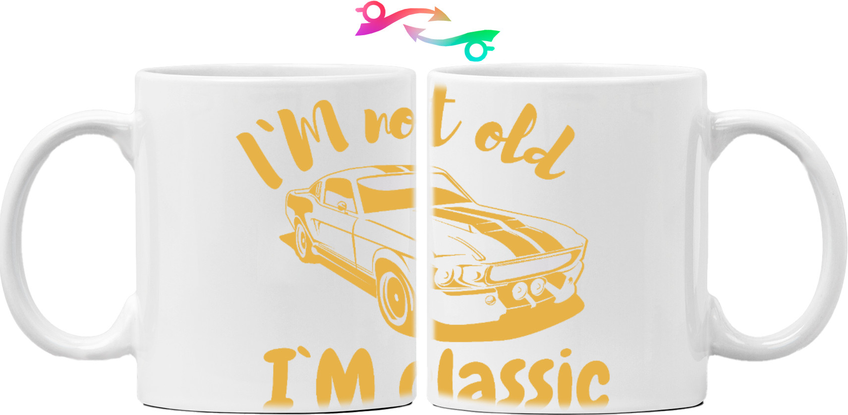 Mustang Vintage car, I`m not old Im classic