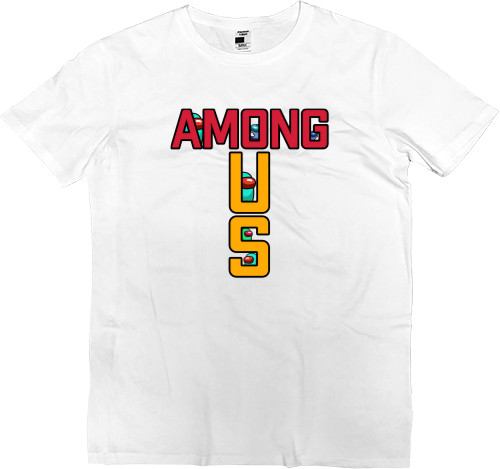Among Us - Men’s Premium T-Shirt - Impostors text art - Mfest